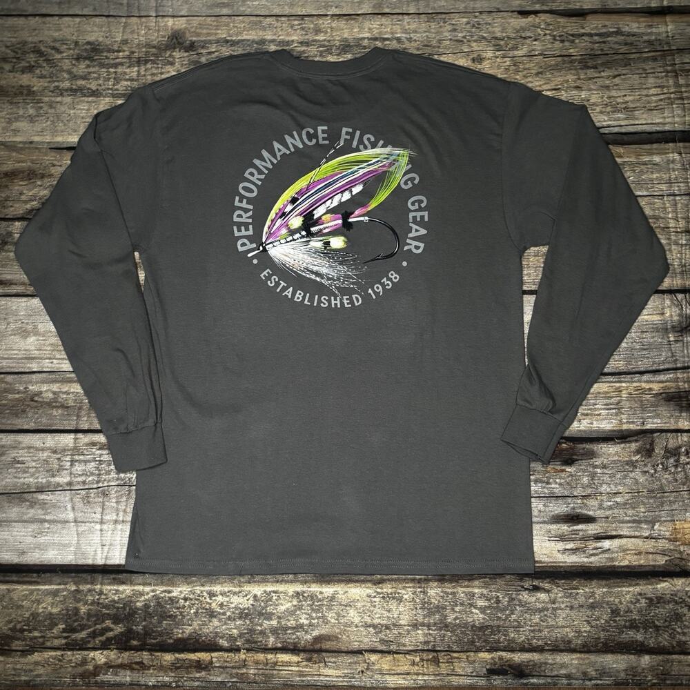Columbia Cast PFG Performance Fishing Gear T-Shirt Mens Size Large Gray